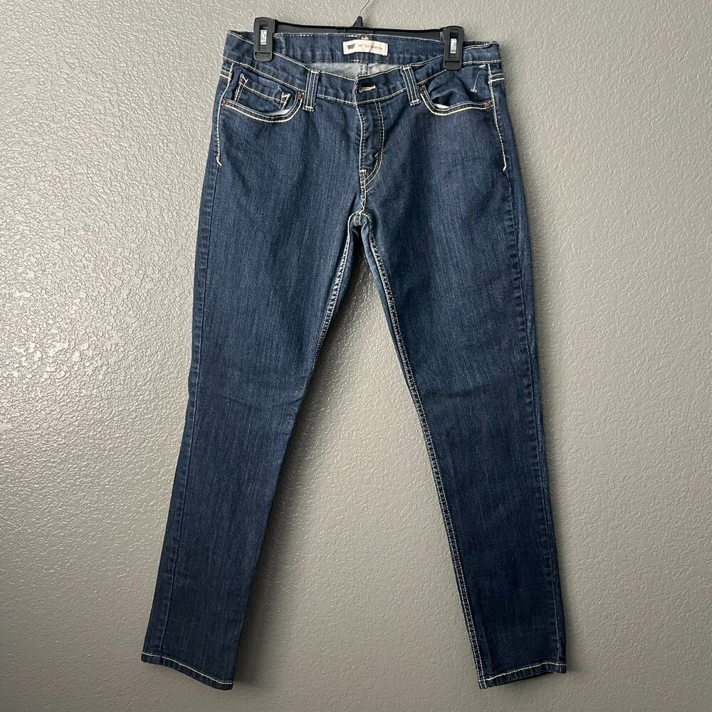 524 Levi’s Super low Women’s Jeans 5 M Medium 28x29” Distressed Straight Leg